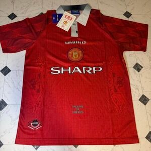 Umbro Manchester United 98-99 Home Jersey Red SHARP Size L NWT